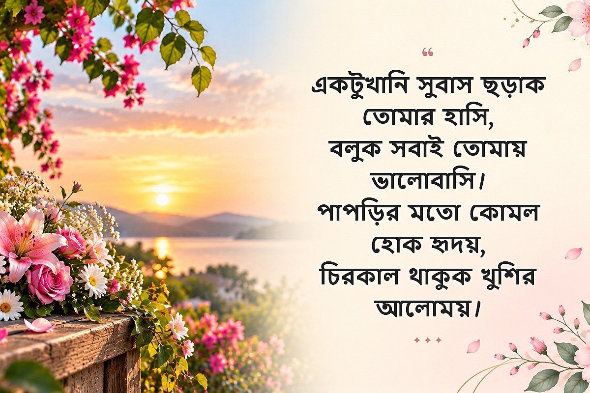 Short Flower Caption Bangl | ফুল নিয়ে ছোট ক্যাপশন