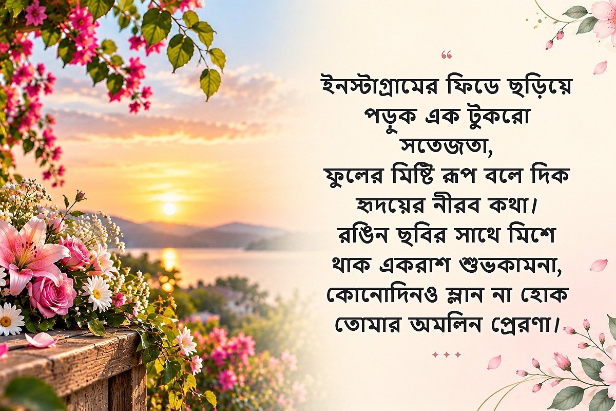 Flower Captions For Instagram Bangla | ইনস্টাগ্রামের জন্য ফুলের ক্যাপশন