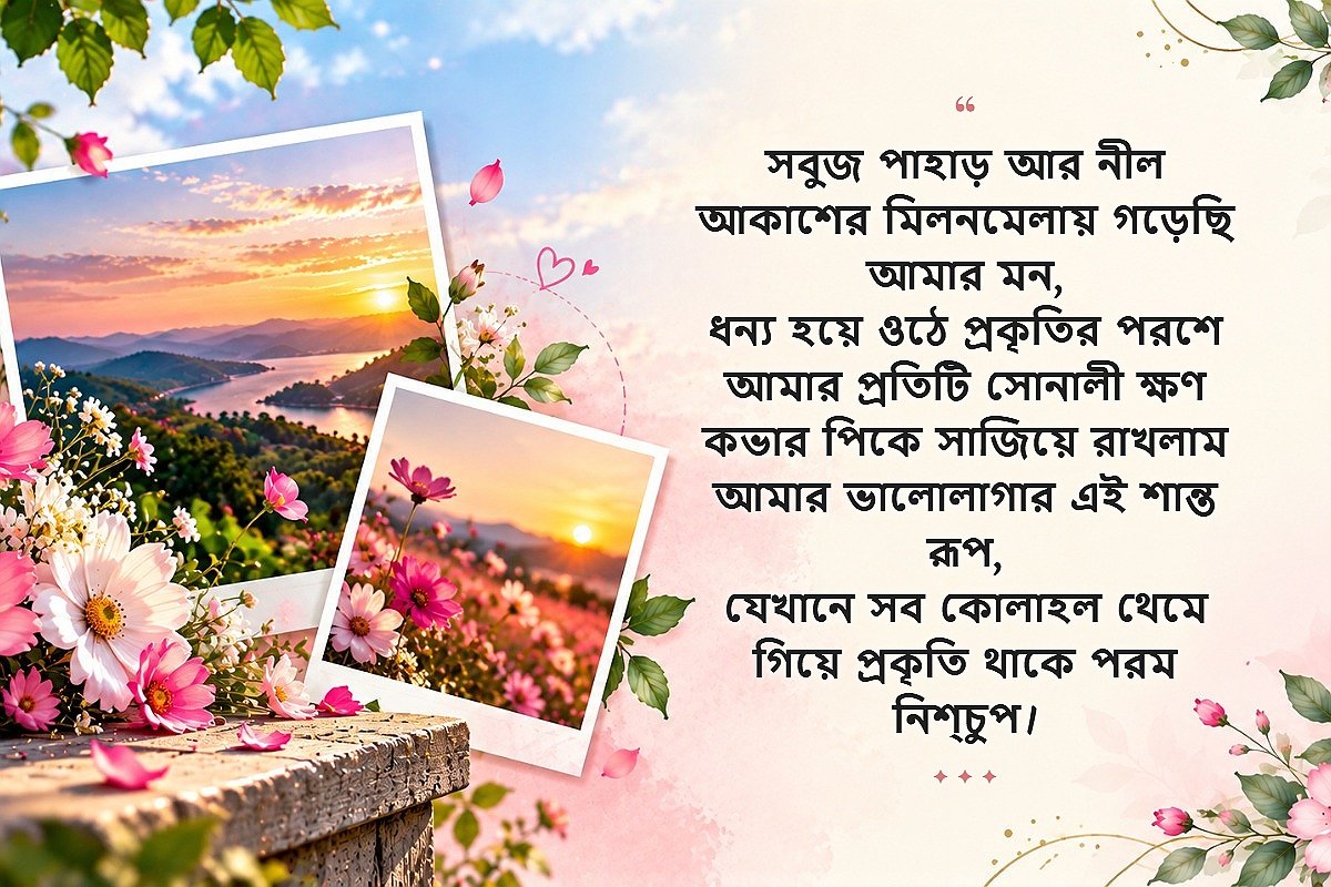Cover Pic Caption In Bengali | কভার পিক ক্যাপশন বাংলায়