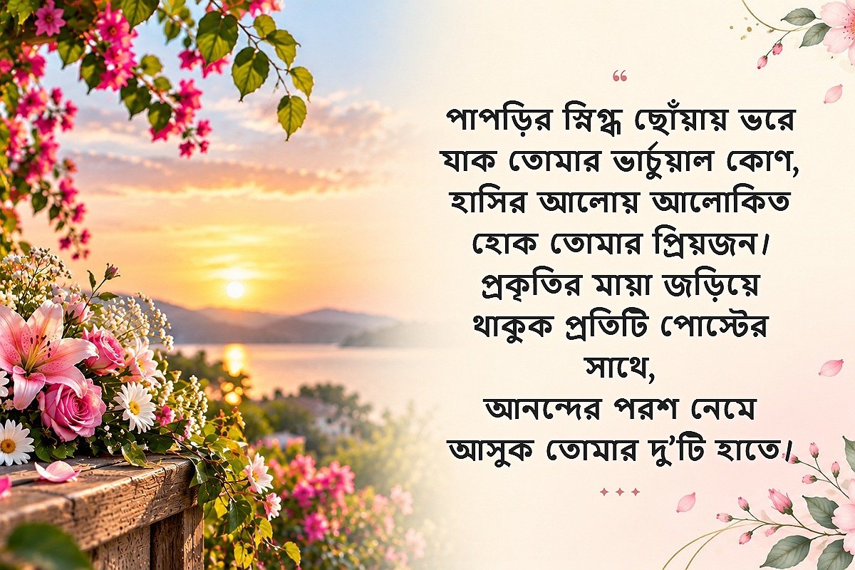 Flower Captions For Instagram In Bengali | ইনস্টাগ্রামের জন্য ফুল নিয়ে ক্যাপশন