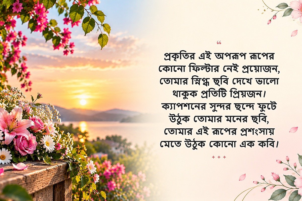Flower Caption In Bengali For Instagram | ইনস্টাগ্রামের জন্য ফুলের বাংলা ক্যাপশন