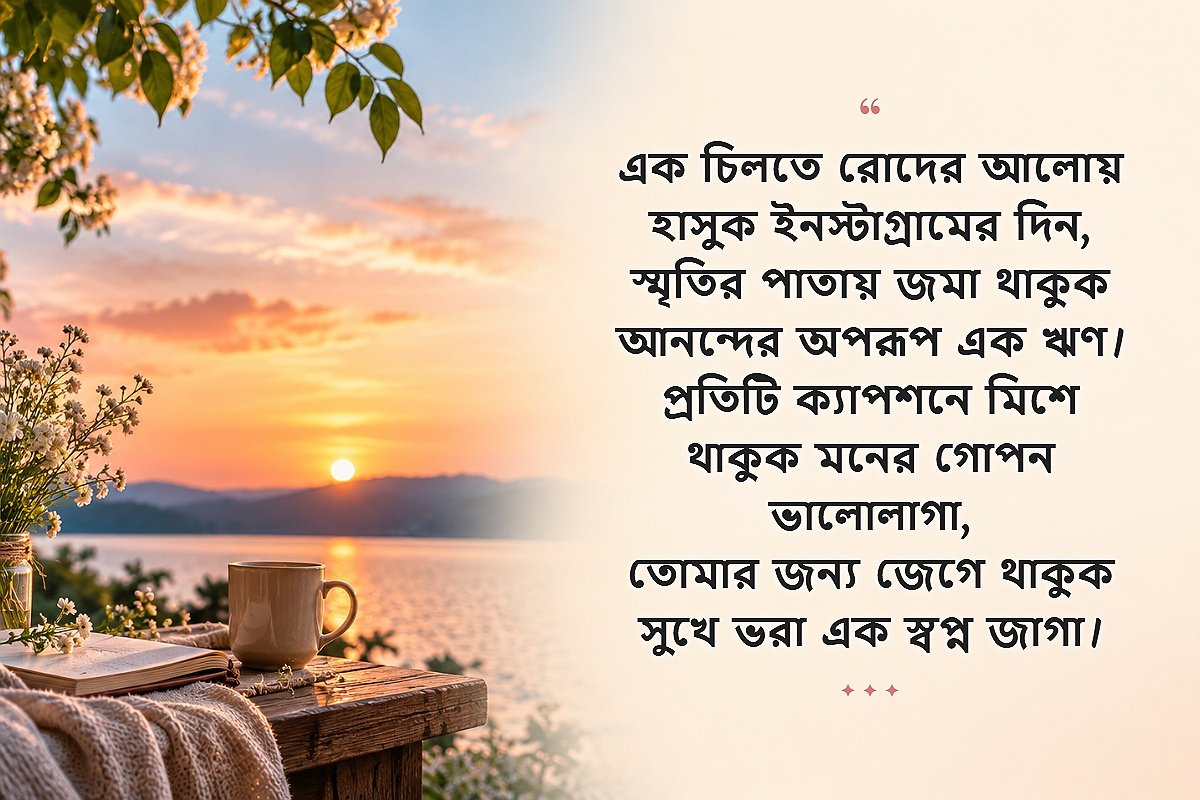 Aesthetic Caption In Bengali For Instagram | ইনস্টাগ্রামের জন্য নান্দনিক বাংলা ক্যাপশন