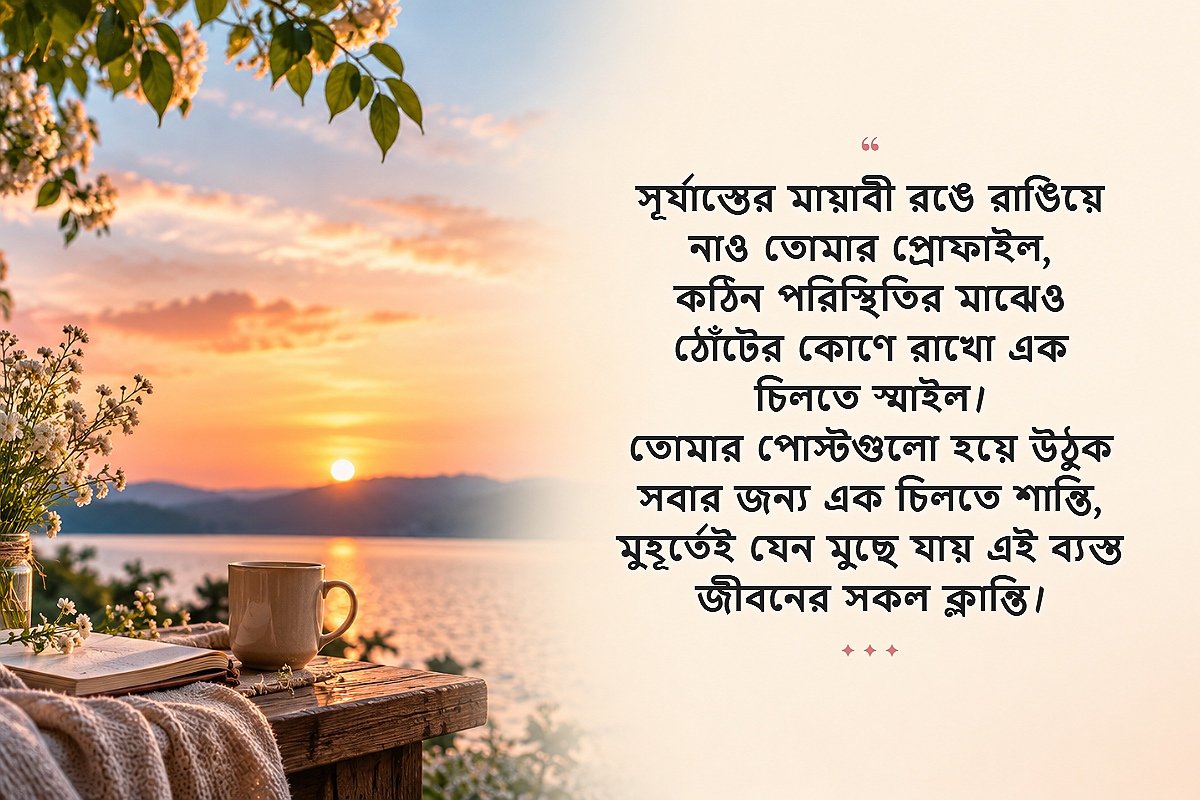 Aesthetic Captions In Bengali For Instagram | ইনস্টাগ্রাম পোস্টের উপযোগী নান্দনিক বাংলা ক্যাপশন